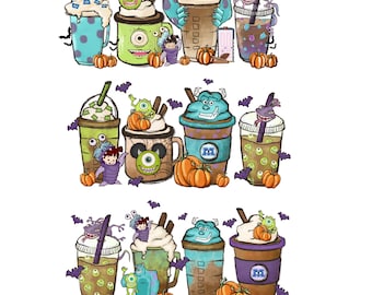 Monster Boo Halloween Png, Matching Family Sublimation Design (Digital Download)