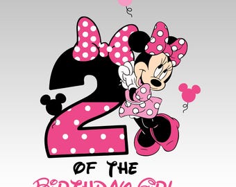 2th Birthday Png, Minnie Birthday Girl,Bundle Birthday Girl Family png,Minnie Mouse Png, Oh Twodles Family Members