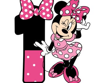 1. Geburtstagsfeier, Minnie Birthday Girl, Bündel-Geburtstagskind-Familie png, Minnie Mouse Png, Oh Twodles Familienmitglieder