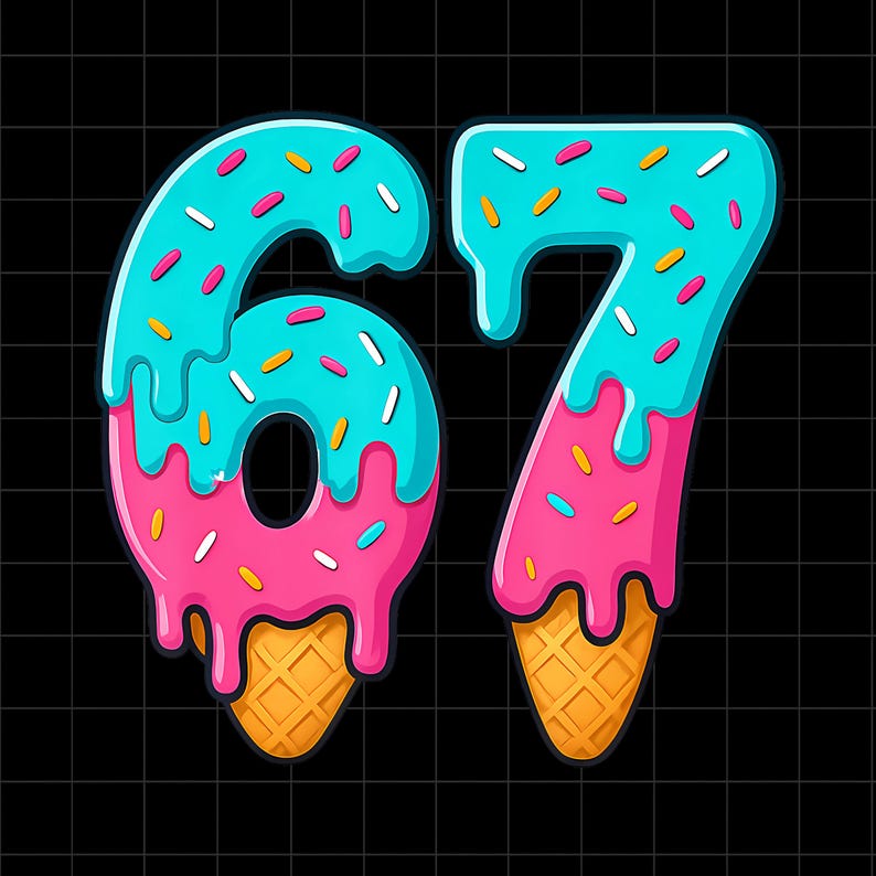 Six Seven 67 Ice Cream Meme PNG, Gen Z Design (digital Download) - Etsy