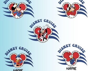 Cruise Family PNG, Mouse and Friends Vacation (Digital Download)