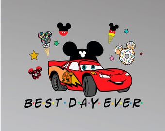 Lightning McQueen & Mickey Mouse PNG • Pixar Party Clipart (Instant Download)