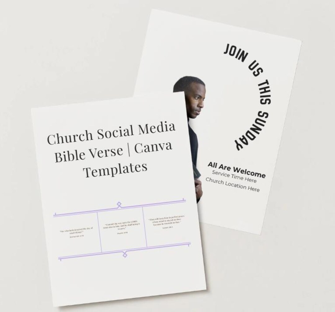 Church Bible Verse Canva Templates | Minimal Scripture Instagram Posts ...