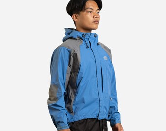Retro 90s Blue Hyvent the North Face Hooded Jacket - Etsy Retro 90s Blue Hyvent the North Face Hooded Jacket - Etsy