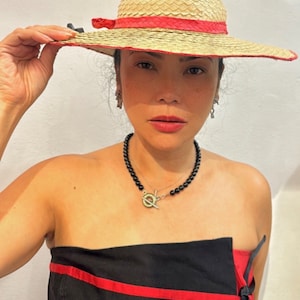 40s Summer Straw Hat