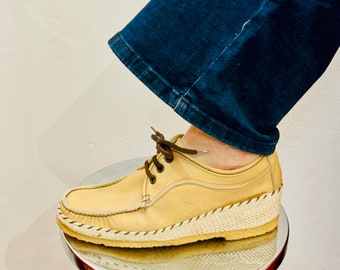 70er Jahre Beige Florsheim Espadrilles