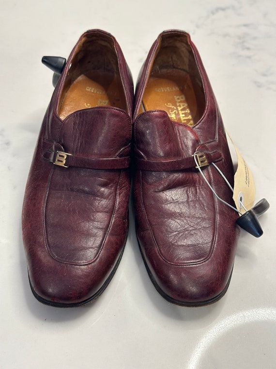 Vintage Mahogany Leather Bally Loafers - Etsy display picture 1