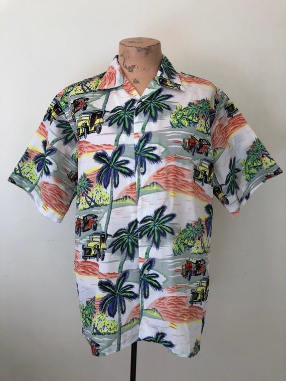 Vintage Ford Model T Hawaiian Shirt
