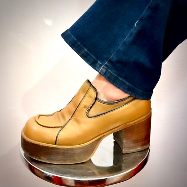 mens platform 70s shoes