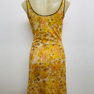 1930s Vintage Slip Autumn Floral Printed Chemise image 7