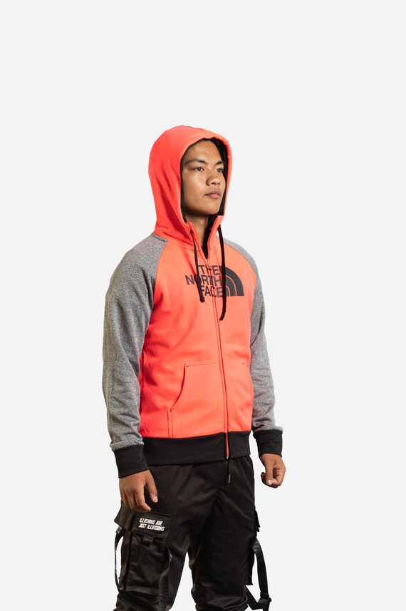 90s the North Face Neon Orange Zip Hoodie - Etsy Canada