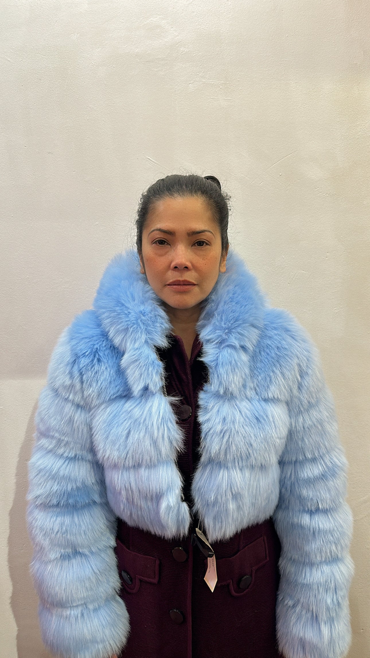 Solid Shaggy Faux Fur Fabric ELECTRIC BLUE Sold by the Yard 60