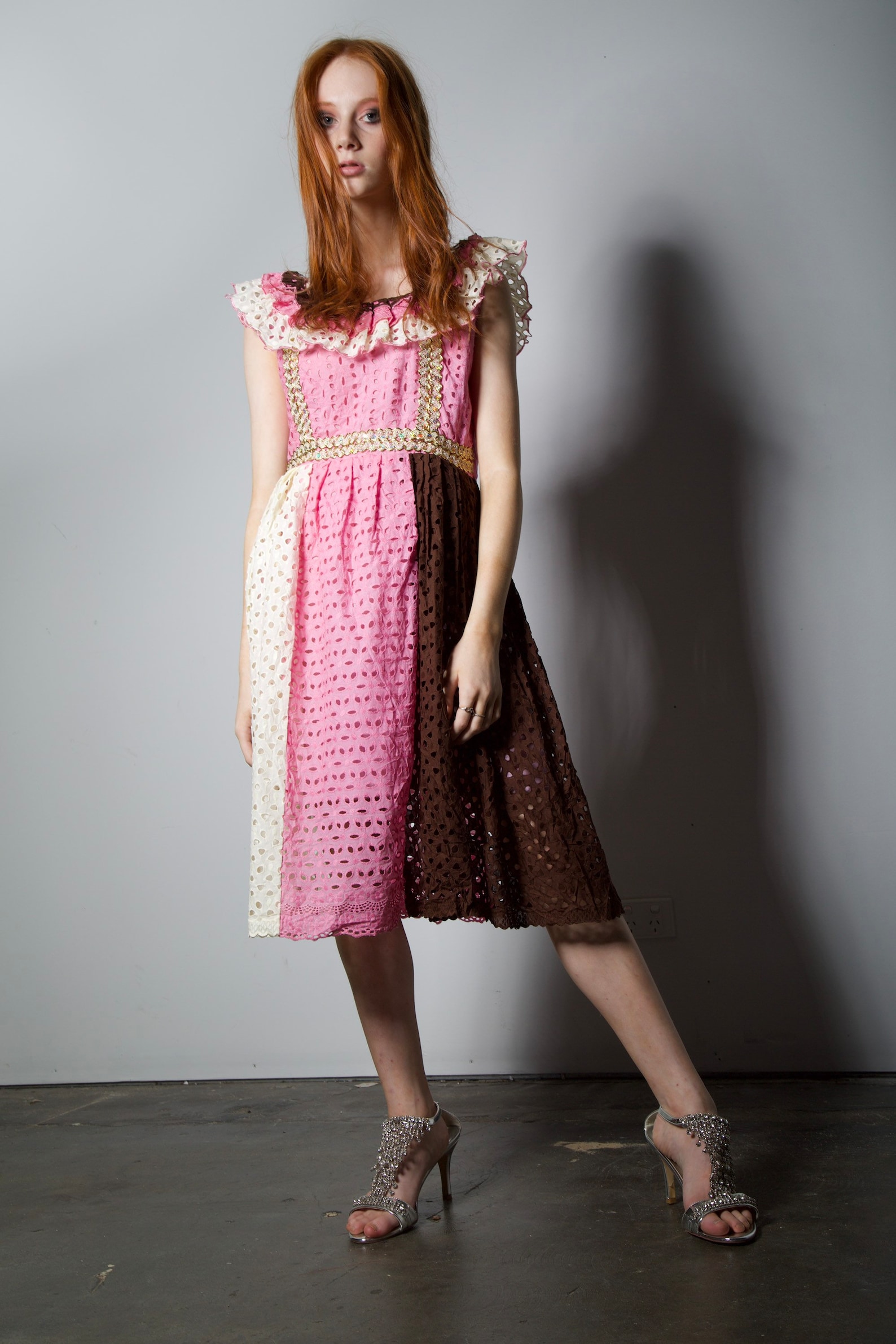 Eyelet Sleeveless Dress