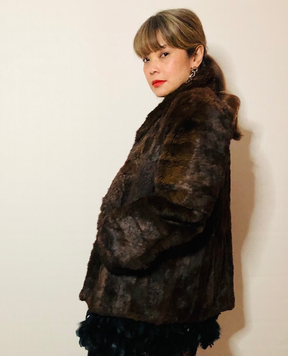 Vintage 70s authentic fur coat