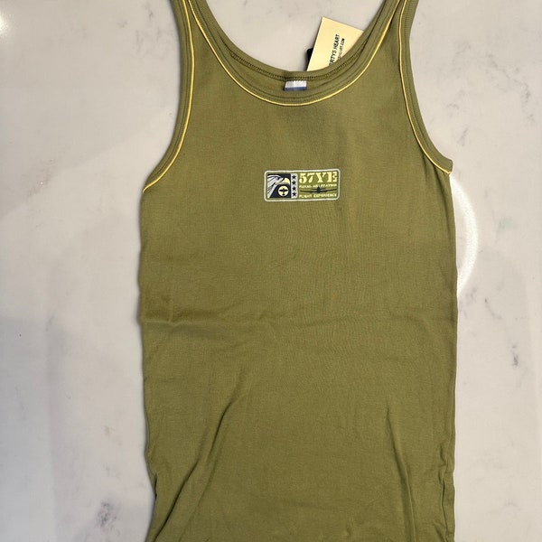 Retro 70s Green Naval Air Tank Top