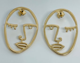 The Picasso Face Earrings