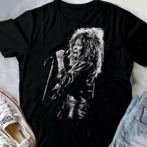 VintageTina Turner Tee Tina Turner Unisex Cotton T-Shirt