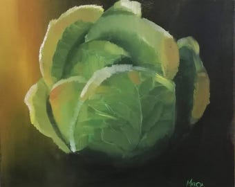 キャベツの静物画