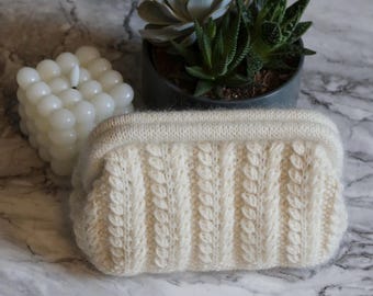 Bolso de mano Gizela - Patrón de tejido inglés