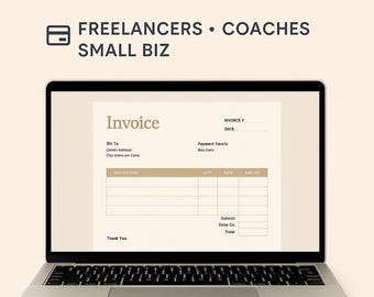 Plantilla de factura editable: Canva y Google Docs para freelancers