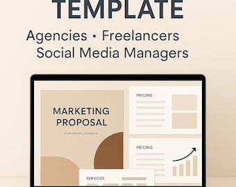 Plantilla de propuesta de marketing de Canva: presentación editable para clientes