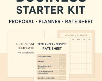 Creator Toolkit Bundle | Influencer Media Kit & Content Planner | Canva Editable Templates for Creators