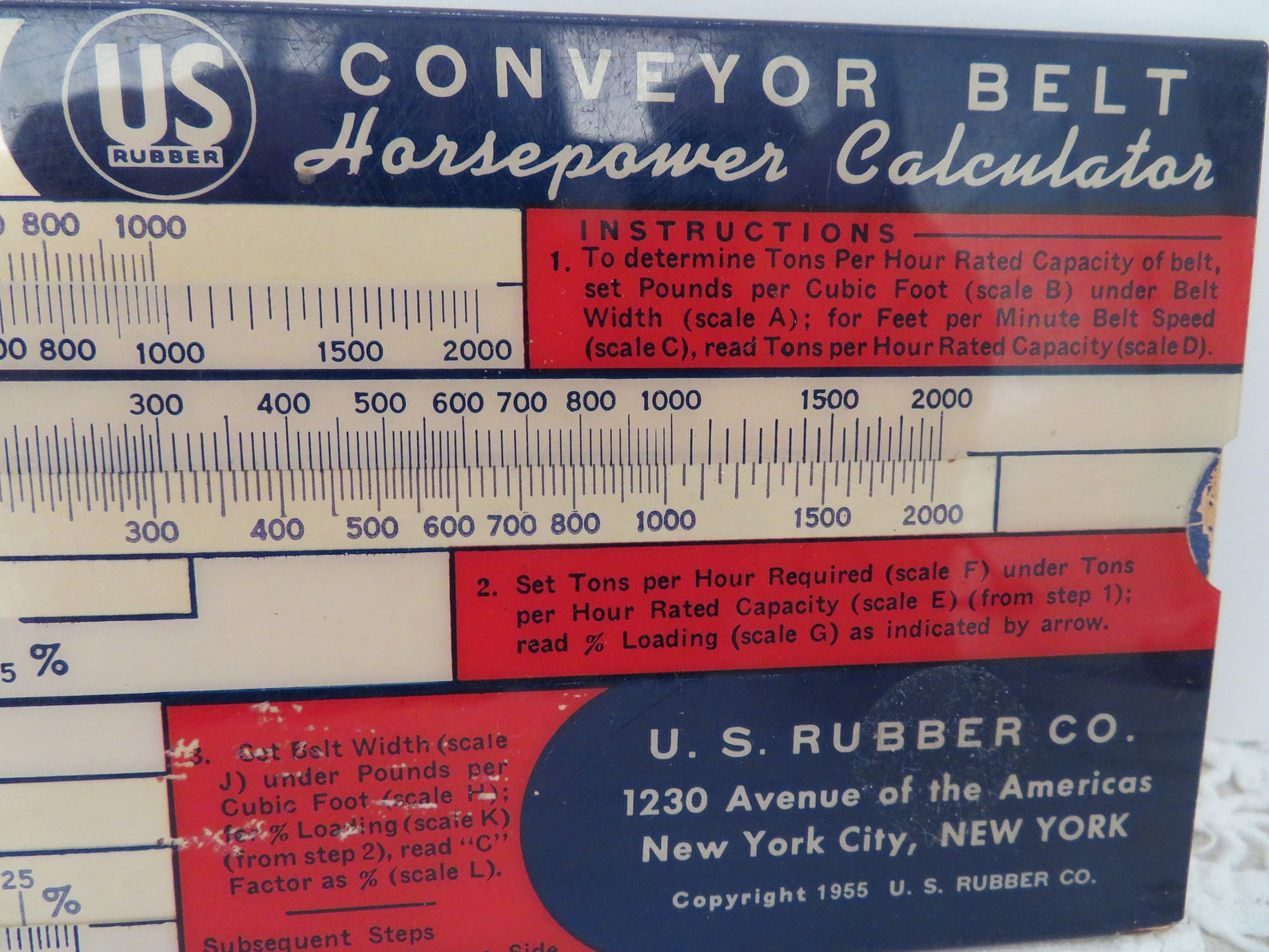 Conveyor Belt Horsepower Calculator Midcentury Industrial Etsy