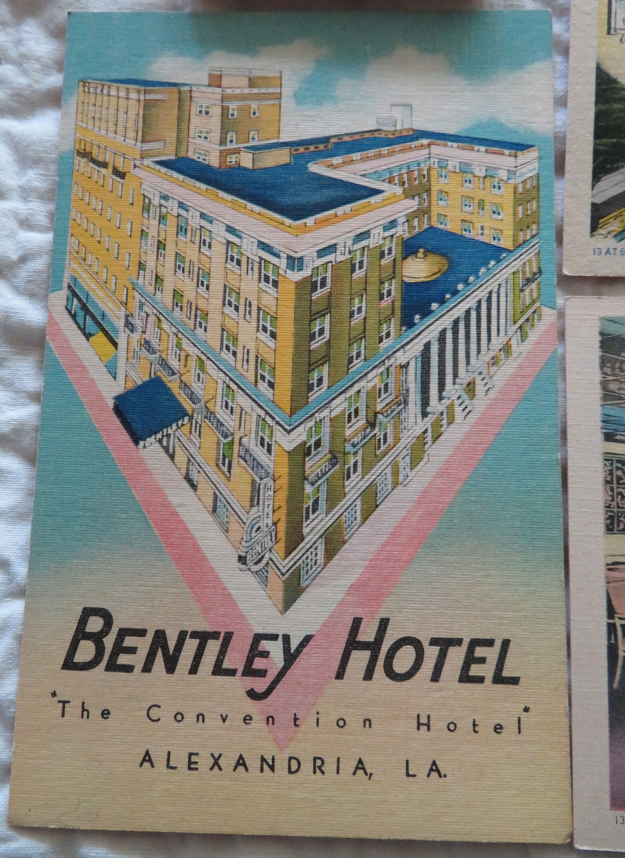 Vintage Bentley Hotel of Alexandria LA Postcard and Guest - Etsy Canada