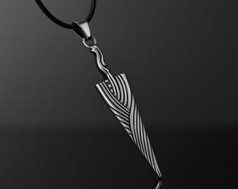 Hohler Ritter Bone Nail Anhänger – Edelstahl Gamer Halskette oder Schlüsselanhänger