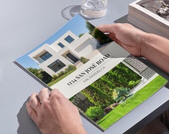 Luxury Property Brochure Template, Real Estate Marketing Magazine, Listing Booklet, Modern Real Estate Brochure, Listing Presentation, Canva