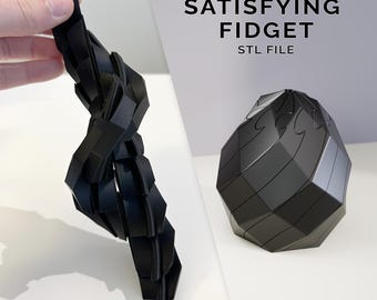 Crystal Fidget Egg STL | Low Poly Twisty Fidget 3D Print | Satisfying Desk Toy | 3D printing file | RELIC OVA Gem