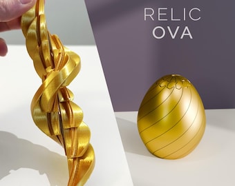 Twisty Fidget Egg STL | Mini Fidget 3D Print | Satisfying Desk Toy | 3D printing file | RELIC OVA S