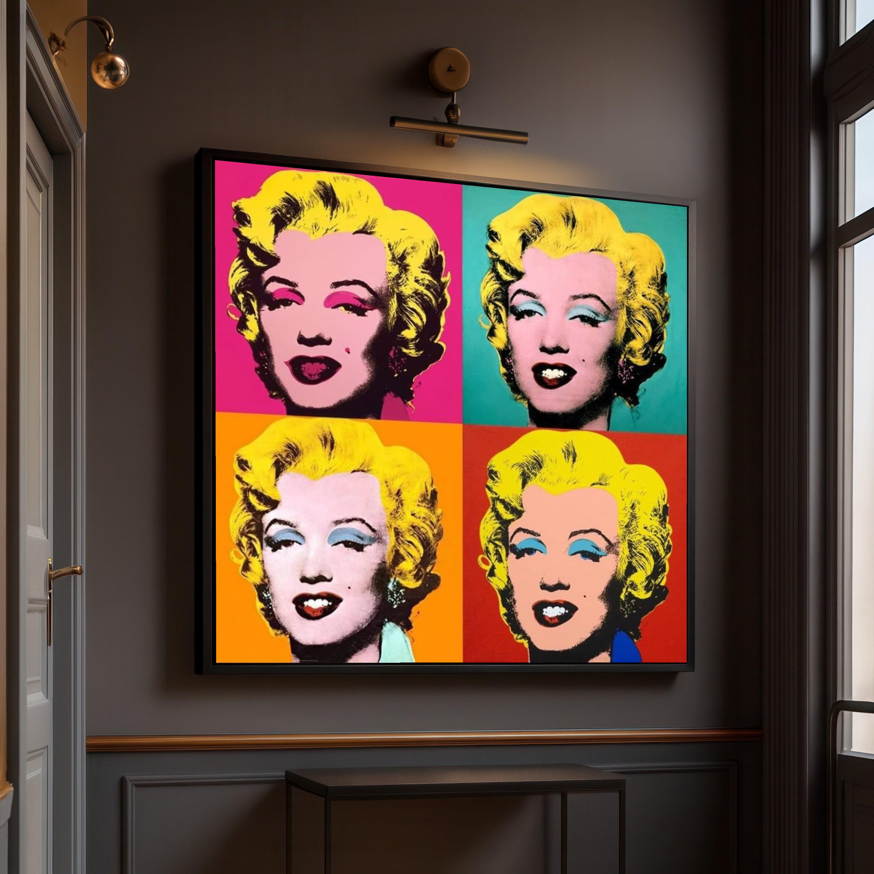 マリリン・モンローのポップアート マリリン・モンローのポップアートキャンバスプリント、アンディ