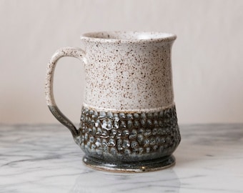 Coffee mug, ceramic handmade cup with texture