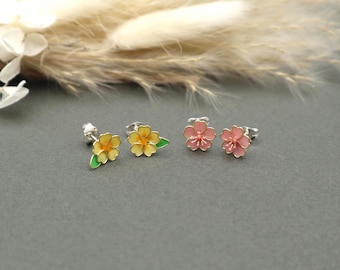 Handmade Wildflower Stud Earrings