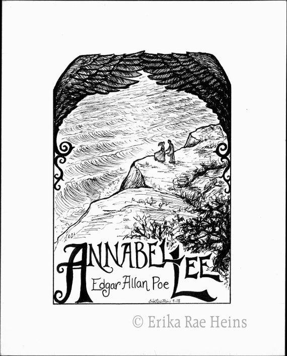 Edgar Allan Poe: Annabel Lee Print or Card - Etsy Australia