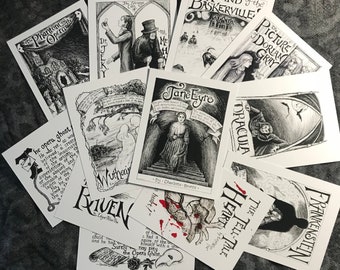 Postcard Set- Gothic Literature