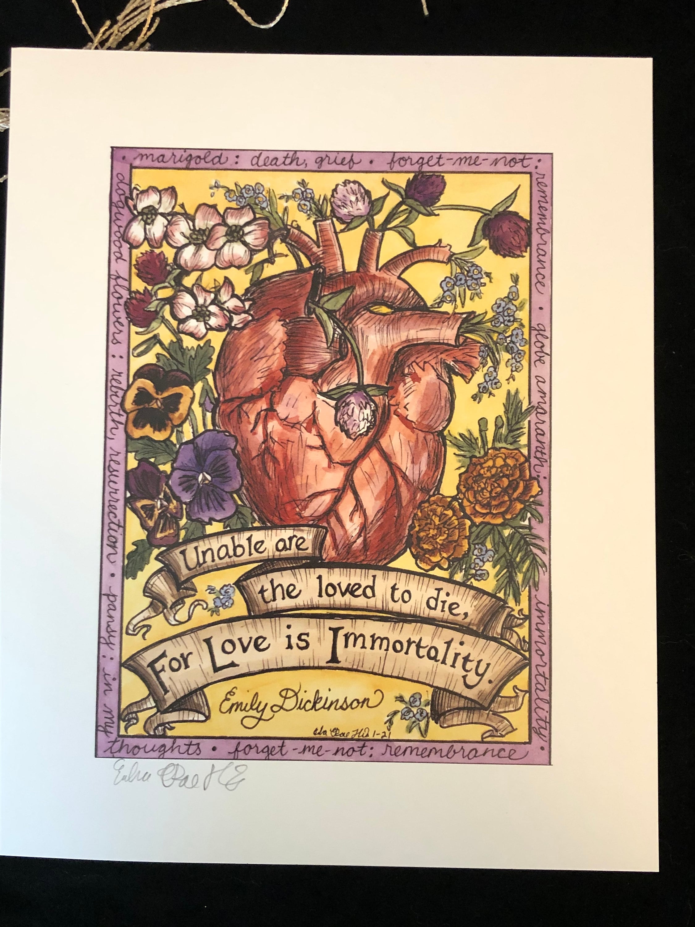 Blooms and Bones: Love Is Immortality - Etsy 日本, image size:2250x3000