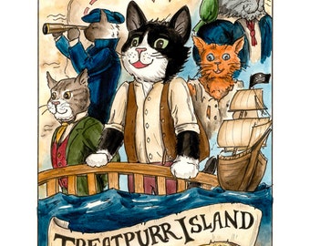 Classics with Cats: Treatpurr Island