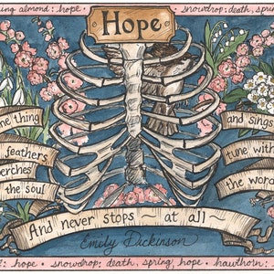 Blooms and Bones: Hope Is the Thing with Feathers