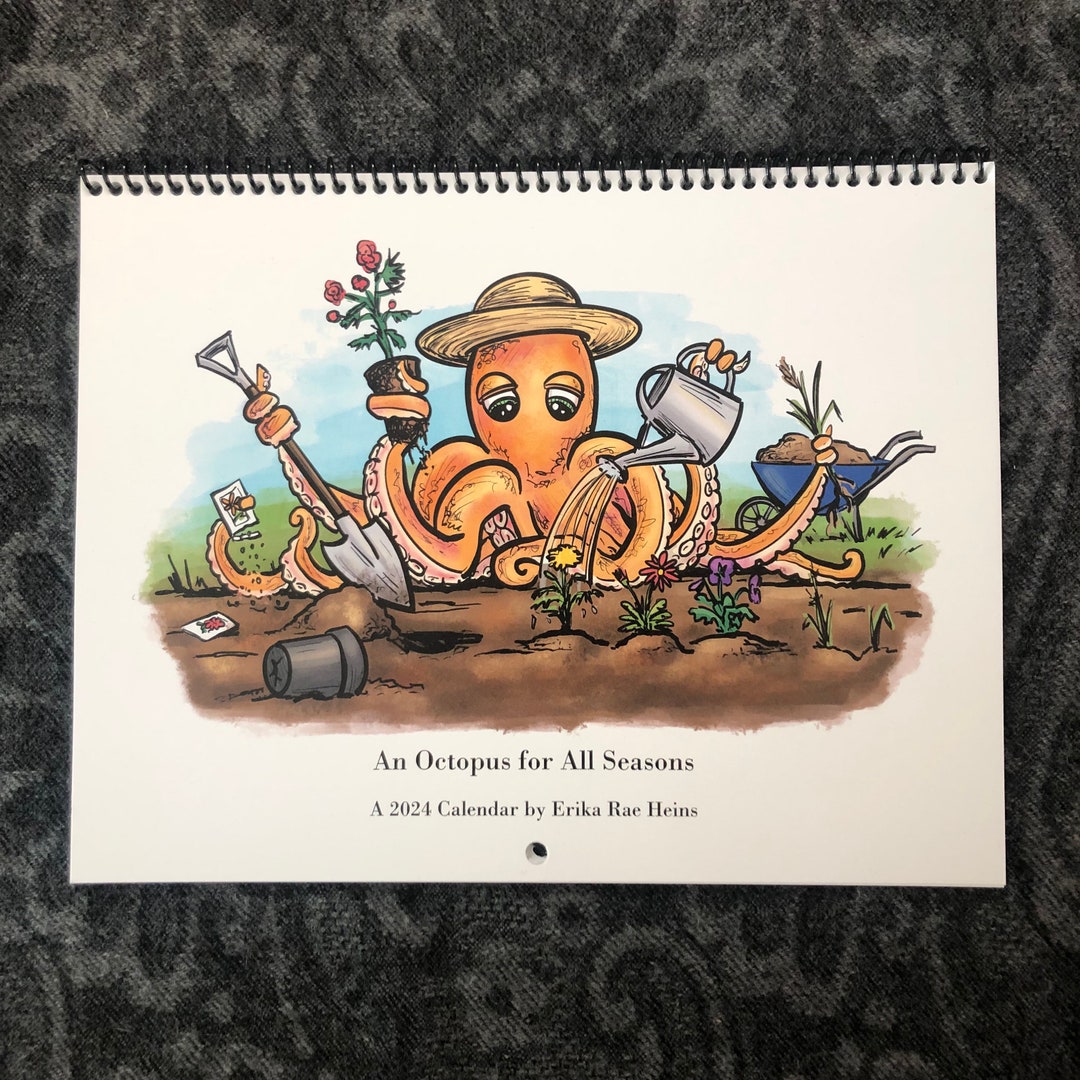 An Octopus for All Seasons 2024 Calendar Etsy