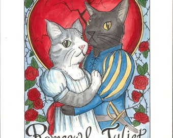 Classics with Cats: Romeow and Juliet Print