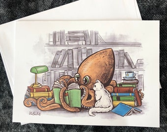 Library Octopus Notecard