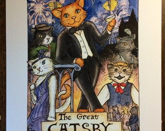 The Great Catsby print (8x10)