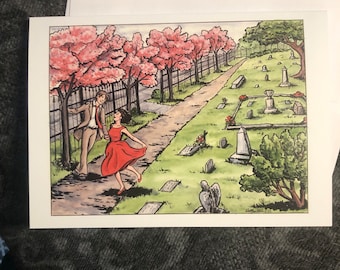 Afterlives: The Graveyard Near the House (Notecard)