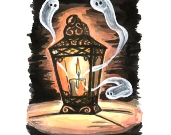 Lantern Ghosts Print