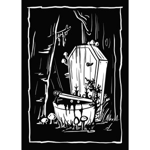 Toilet Monster Friend- Print or Card