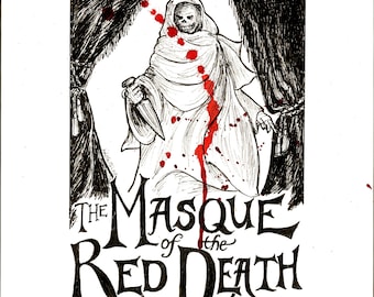 Edgar Allan Poe: The Masque of the Red Death print or card