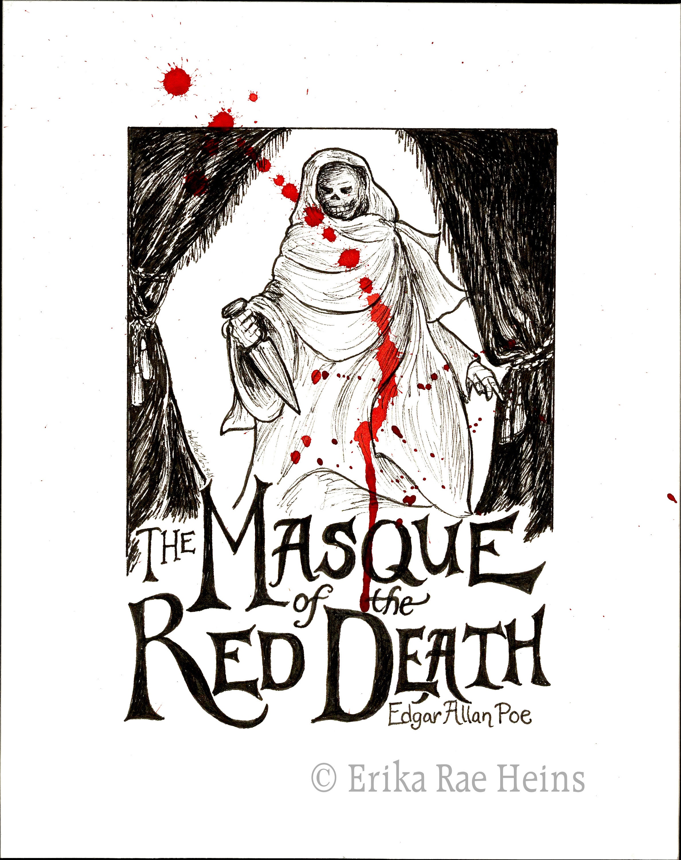 Edgar Poe: the Masque of the Red Death Print or Card - Etsy