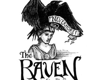 Edgar Allan Poe: The Raven Print or Card